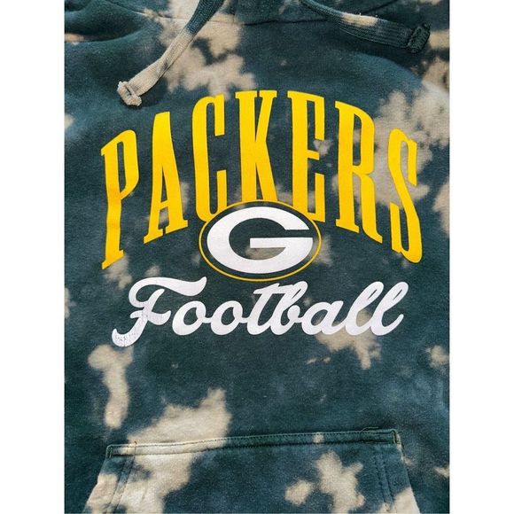 Green Bay Packers Bleached Hoodie - Picture 3 of 4